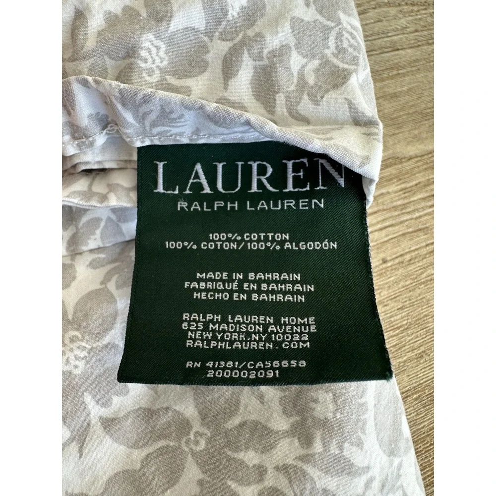 Lauren Ralph Lauren Full Sheet Set 100% Cotton Skulls Halloween EUC